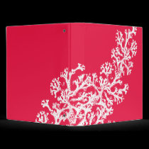 Coral Motif Binder binders