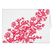 Coral Motif Greeting Card