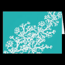Coral Motif cards