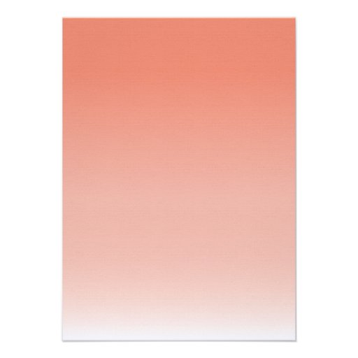 Coral Ombré Palm Trees Beach Wedding Invite