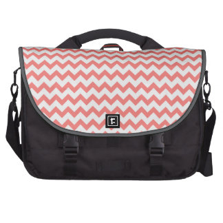 Coral Pink Chevron Laptop Messenger Bag Coral Pink Chevron Laptop Messenger Bag