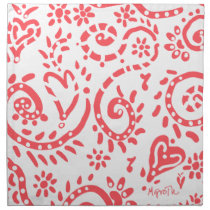 Coral pip napkin napkins