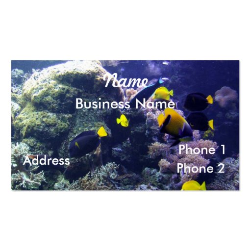 Coral-reef Business Card (front side)