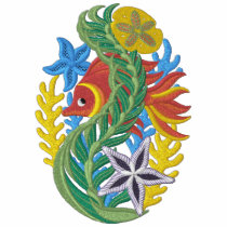 Coral Reef Fish embroidered shirts by Embroidery4U Coral Reef Fish embroidered shirts