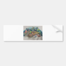 Coral Reef Fish in Symphony Bumper Sticker