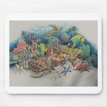 Coral Reef Fish in Symphony Mouse Pad