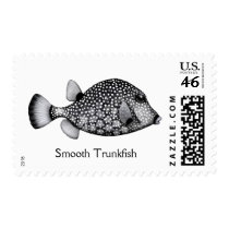 Coral Reef Smooth Trunkfish Postage