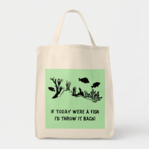 Coral Reef with Fish Swimming Canvas Bags
