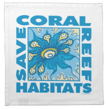 Coral Reefs Printed Napkins