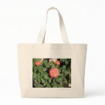Coral Rose Bush Canvas Bags