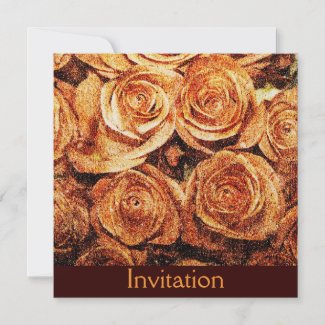 Coral roses invitation template zazzle_invitation