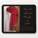 Coral Scarf Wrap by Gretchen Mousepad