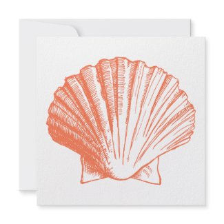 seashell wedding invitations