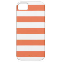 Coral Stripes Pattern iPhone 5 Case