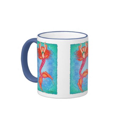 Coral the Mermaid Mug by AgnesOlson