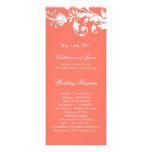 Coral Wedding Programs Custom Invitation