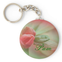 CoralAzaleaBudsKeychain- customize as needed