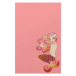Coraleen, Mermaid in Pink Stationery
