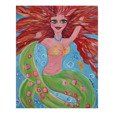Coralyn Mermaid Posters by BytheBayou