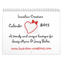 corazón con el arco, creaciones de Luvabow, calend