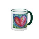 Corazón con la taza de la esperanza