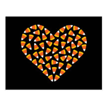 Corazón de las pastillas de caramelo postal