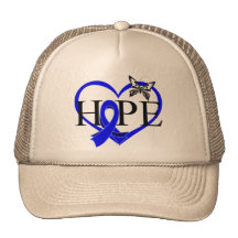 Corazón Décor de la mariposa de la esperanza del c Gorro De Camionero