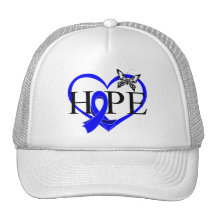 Corazón Décor de la mariposa de la esperanza del c Gorro De Camionero