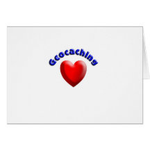 Corazón geocaching felicitaciones