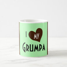 Corazón I mi Grumpa Tazas