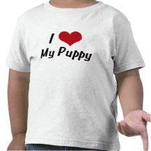 Corazón I mi perrito Camiseta