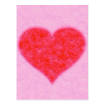 corazón mullido tarjetas postales