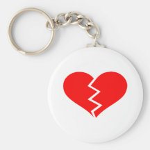 Corazón quebrado llavero personalizado
