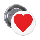 corazón rojo uno pin