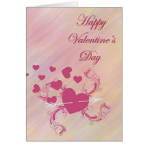 Corazón rosado felicitación