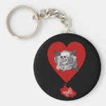 Corazón sangrante llavero personalizado