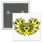 Corazón Wings.png de la conciencia del sarcoma de  Pins