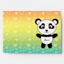 Corazones conocidos personalizados del arco iris d