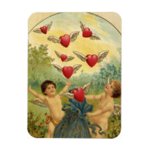 Corazones de los Cupids del el día de San Valentín Iman