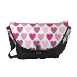 Corazones dulces de la tarjeta del día de San Vale Bolsa Messenger
