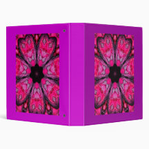 Corazones rosados y mariposas púrpuras