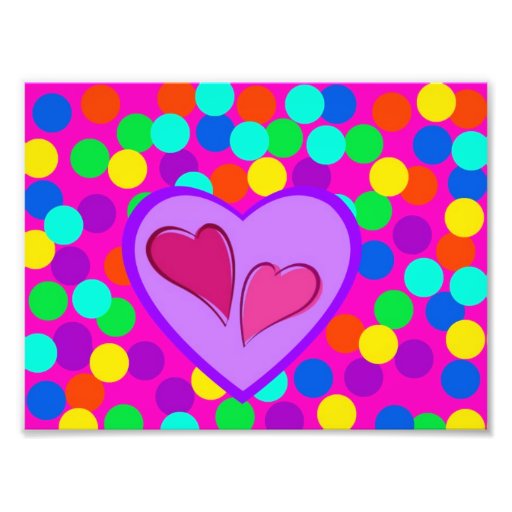 Corazones y puntos fotos