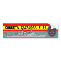 CORBETA CAZADORA F-35 BUMPER STICKERS