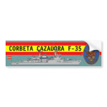 CORBETA CAZADORA F-35 BUMPER STICKERS