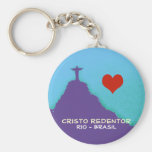 Corcovado, love Rio-Brasil Key Chains