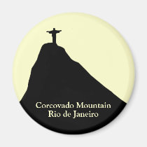 Corcovado mountain . Rio de Janeiro magnets
