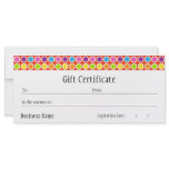 Cordelia Gift Certificate Full Color Rack Card