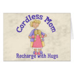 Cordless Mom Greeting Cards
