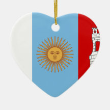 Cordoba, Argentina flag Christmas Ornaments
