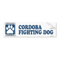 Cordoba Fighting Dog Blue bumper stickers by GenuineDogOwner Cordoba Fighting Dog Blue bumper stickers